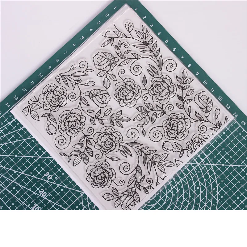 Резиновый силиконовый прозрачный штамп для transparтампонов прозрачная печать