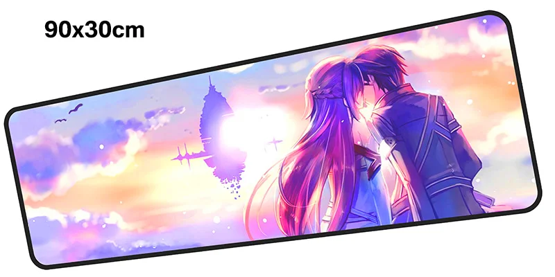 Sword Art онлайн геймерский коврик для мыши 900x300X3 мм игровой коврик для мыши большой лучший ноутбук ПК Аксессуары ноутбук padmouse эргономичный коврик