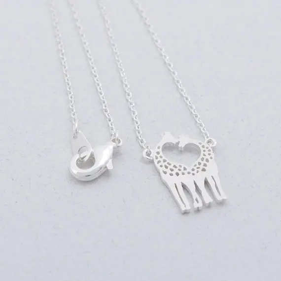Wholesale Newest Fashion Loving Giraffes Neckalce Girl Gift Idea--12Pcs/Lot Factory Direct Sale Gold/Silver | Украшения и