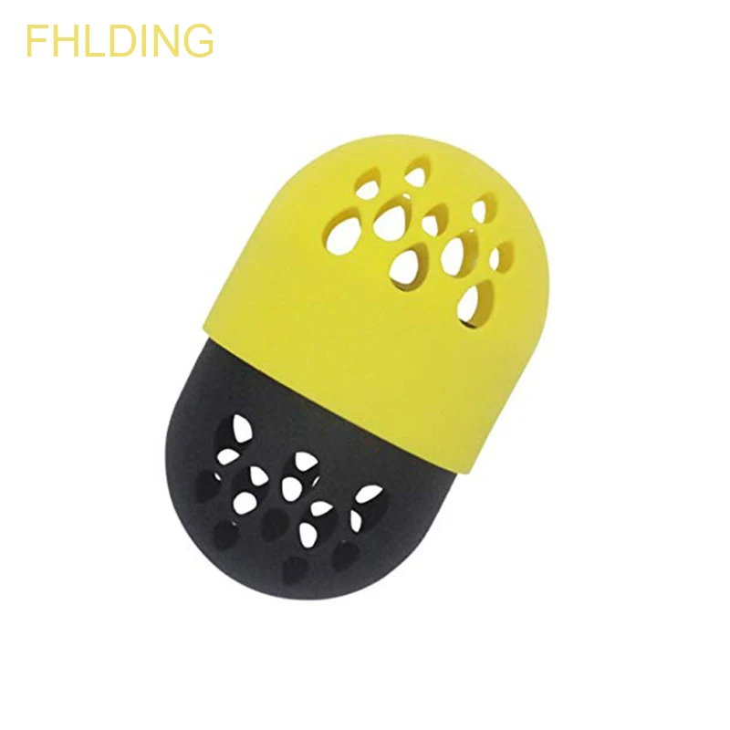 C061-Yellow Мягкий силиконовый держатель для сушки порошка, косметическая губка, Дорожный Чехол, пуховка для блендера, губка для яичных капсул, демонстрационная стойка, яичная подставка - Цвет: C061-Yellow
