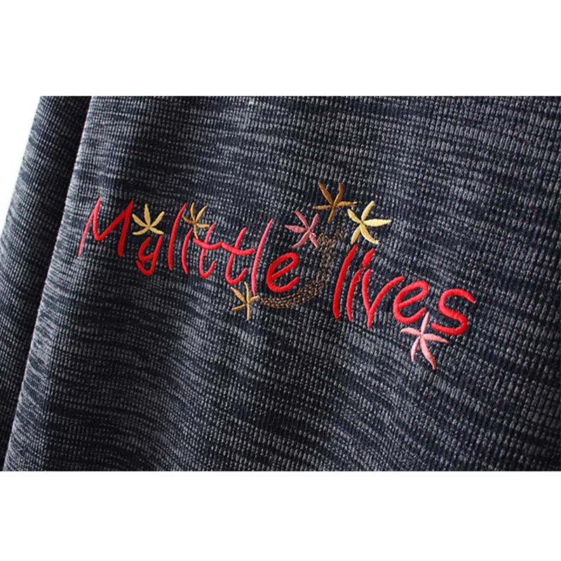 

2019 Plus size L-4XL Winter Knit Sweater Women V-neck Embroidery Long sleeve Pullovers Female Elasticity Bottoming Sweaters G317