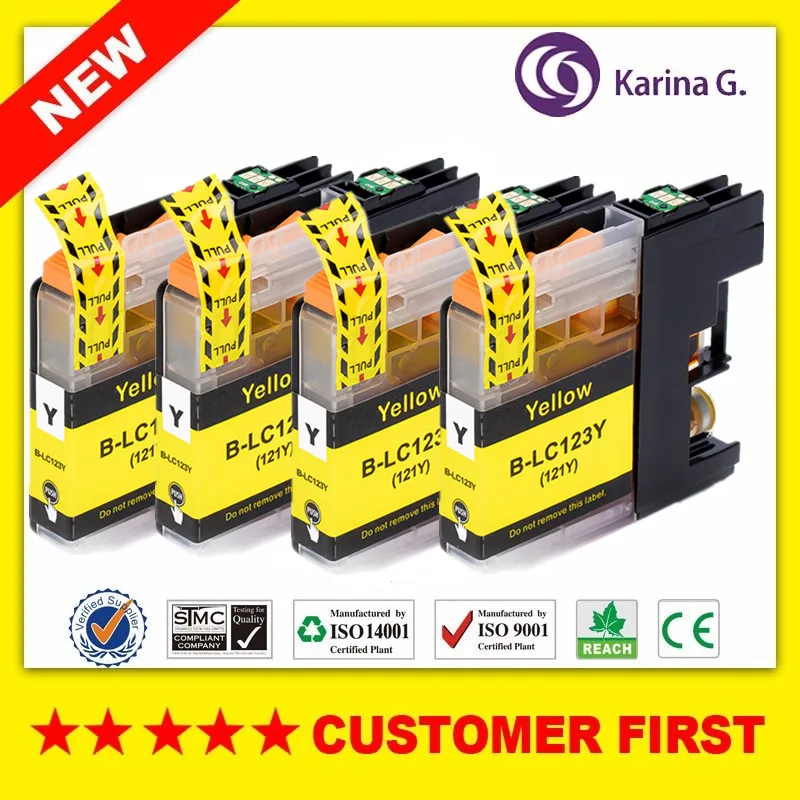 Совместимый с LC123 LC121 костюм для Brother DCP-J552DW J752DW J132W J152W J172W MFC-J470DW J650DW J870DW J245