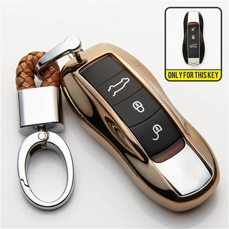 Чехол для автомобильных ключей из ТПУ чехол Porsche Cayenne Macan 911 Boxster Cayman Panamera 970 Carrera 981