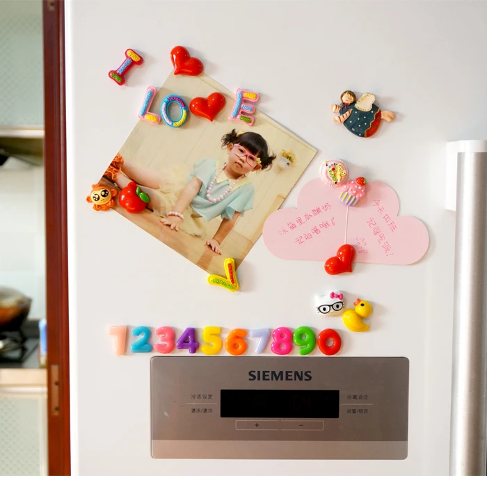 Красочные английские буквы смолы магнит на холодильник украшение магнитные