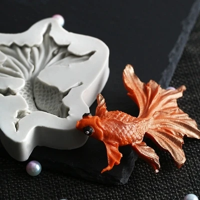 Формочка PRZY Goldfish силиконовая форма для ловли рыбы карпа сахарное ремесло Fondant