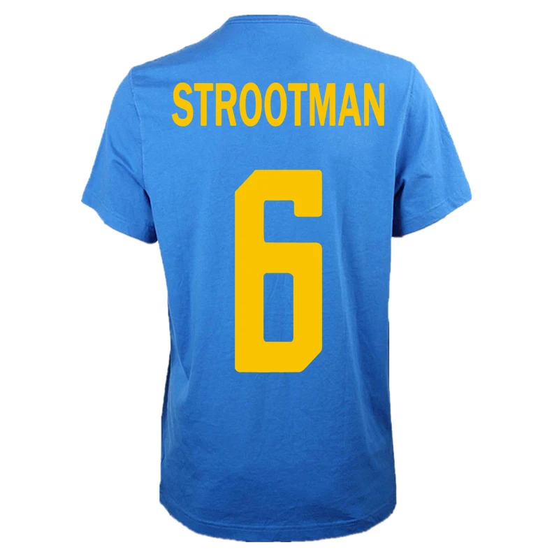 Strootman NO.6 футболист boot cup europe club 2018 Новое поступление Мужская модная футболка в