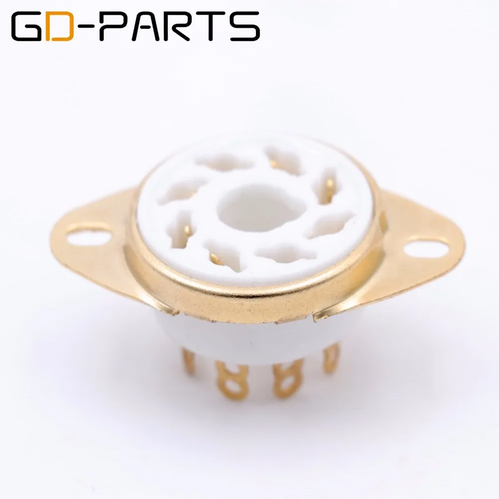 Восьмиядерный керамический патрон 10 шт. с золотым покрытием 8pin fr 274B KT88 EL34 6550 6sn7 348A