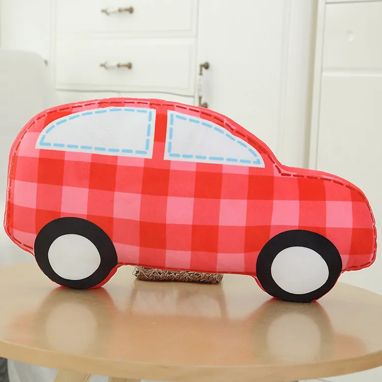 50X26cm Милые мягкие транспортные Мягкие плюшевые игрушки креативная машина Автобус Грузовик самолет куклы детские игрушки подарок на год игрушки для детей - Цвет: 50X26cm