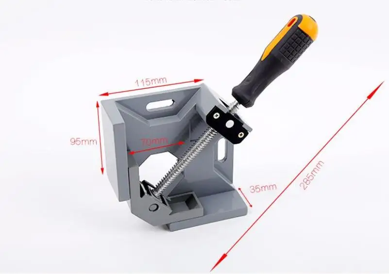 

Welding plier of Phase Frame Splicing Steel Pipe Single Handle 90 Degree Aluminum Alloy Right Angle Clamp NO.D0919