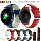 Новый кожаный ремешок для часов 20 мм для Samsung Galaxy Watch active 42 мм, Сменные аксессуары, браслет