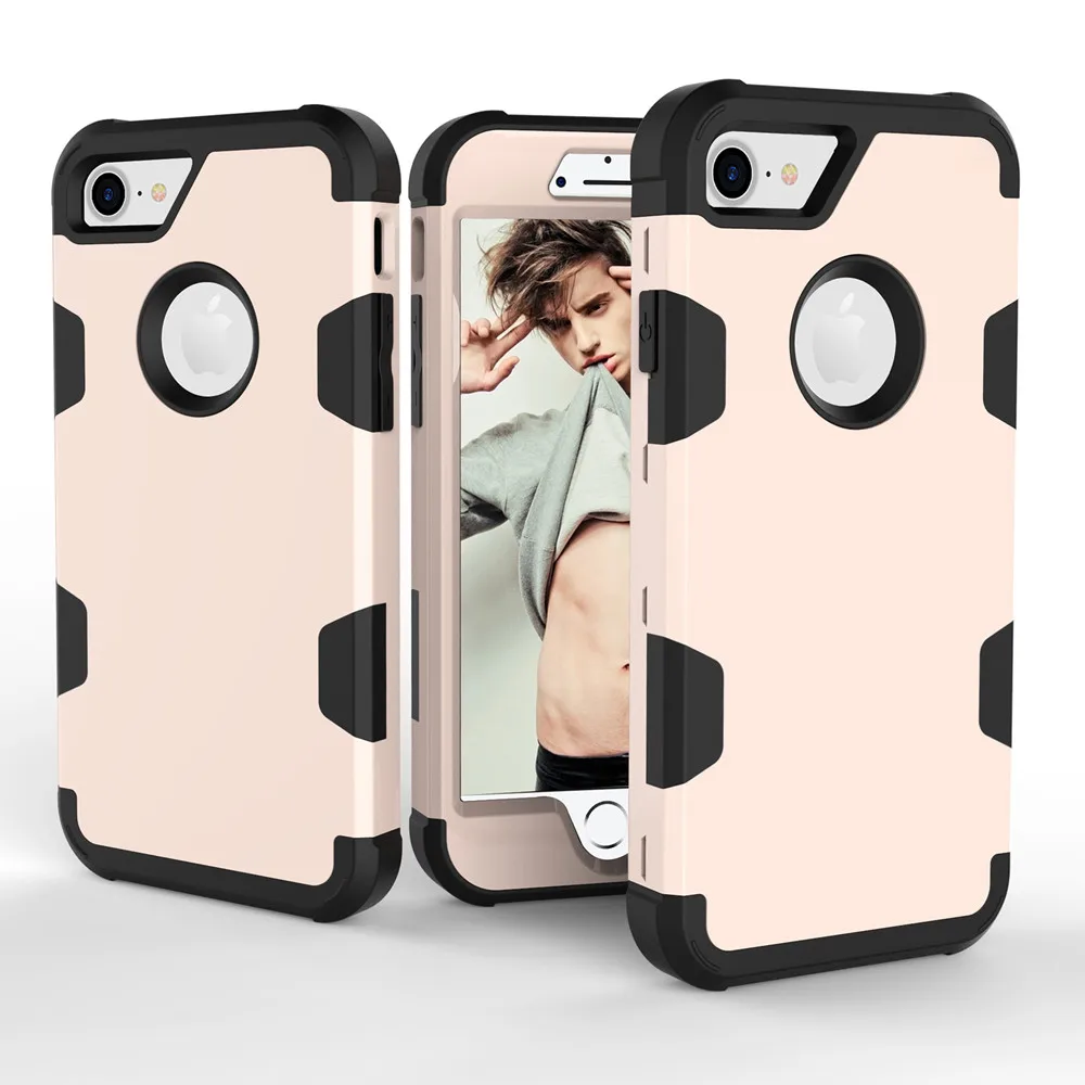 Для Apple iPhone 7 8 Чехол Робот противоударный защитный чехол Гибридный жесткий резиновый противоударный чехол для телефона для iPhone7 6 6S Plus Coque