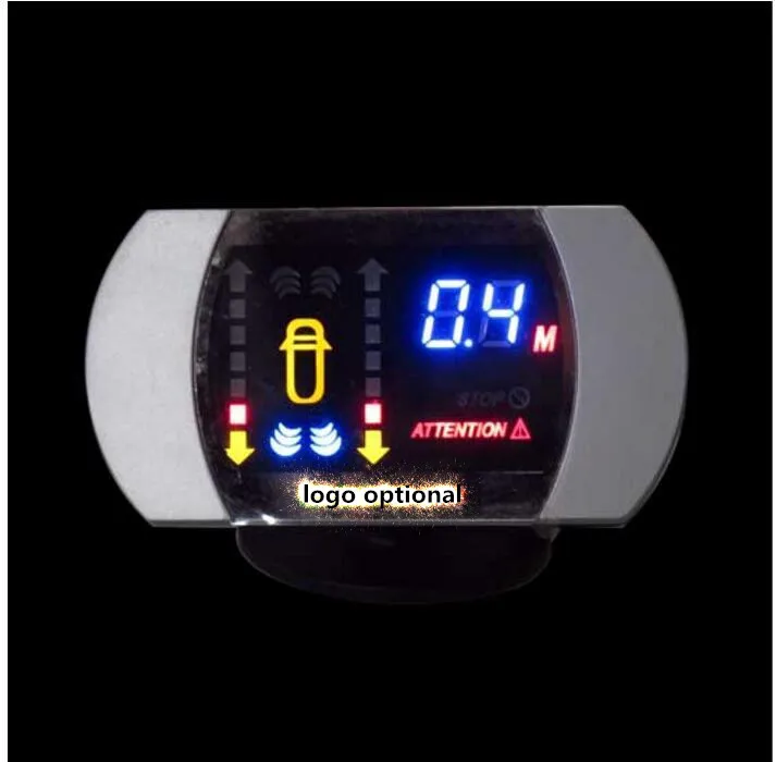 VFD HUD Дисплей парктроник сенсор 4 радар обратный монитор парковочный детектор работает для Toyota и т. д. система 12 В для любого стайлинга автомобилей