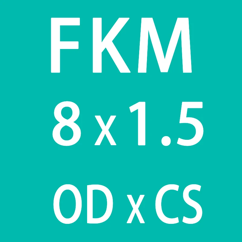 10 шт./лот резиновое кольцо зеленый FKM уплотнительные кольца уплотнения 1,5 мм толщина OD5/5,5/6/6,5/7/8/8,5/9/10,5 мм уплотнительное уплотнение Прокладка топливной шайбы - Цвет: OD8mm