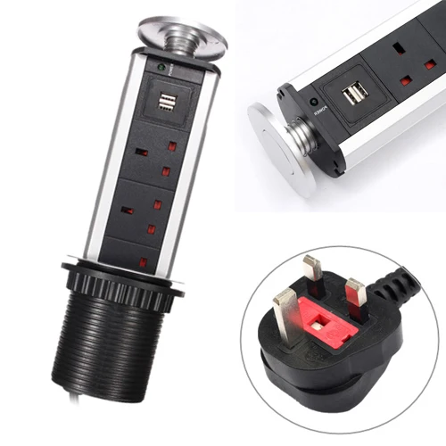 Великобритания кухонный стол Розетка выдвижной столешница Выдвижная розетка 3