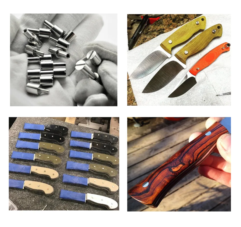 10 компл./лот Corby болты крепеж EDC ножи производитель винтов тактика замок заклепки