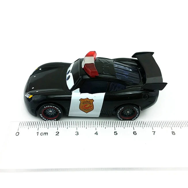 Disney Pixar Cars Gold Dinoco синий черный полицейский Молния Маккуин литой игрушечный автомобиль для детей 1:55 Свободный бренд и