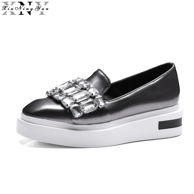 XiuNingYan/женские лоферы на плоской подошве ручной работы туфли оксфорды