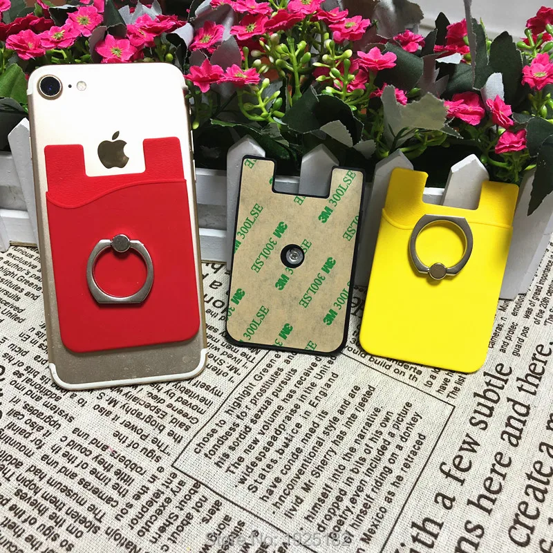 2 шт. хит продаж мужской и женский держатель для телефона кошелек силиконовая