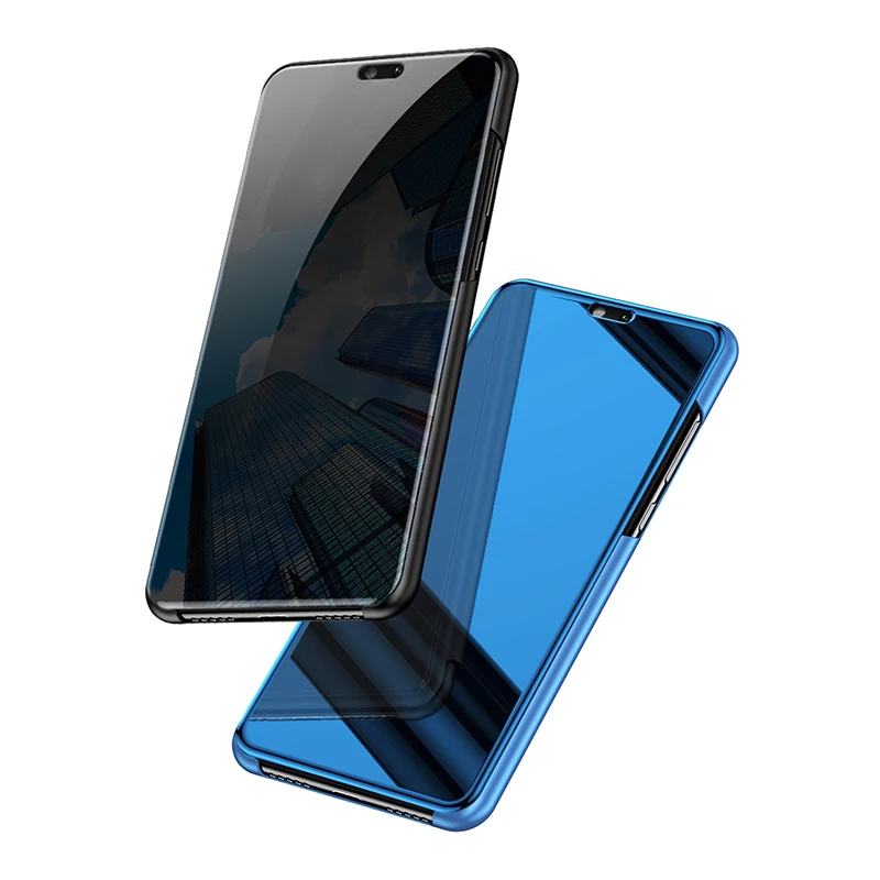 Роскошные Зеркало флип View Case для huawei P20 Pro P10 Lite P Смарт Стенд Крышка Honor 9 10 Коврики