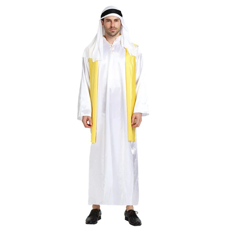 

Role Play Adult Men Arab King Dubai Prince Cosplay Robe Carnival Masquerade Party Christmas Sexy halloween costume for Women