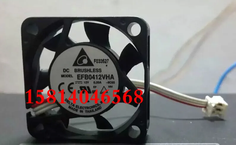 Новый вентилятор Delta EFB0412VHA 4010 12V 0.20A 40*40*10 мм с двойным шаром|4010 12v|fan 4010delta fan |