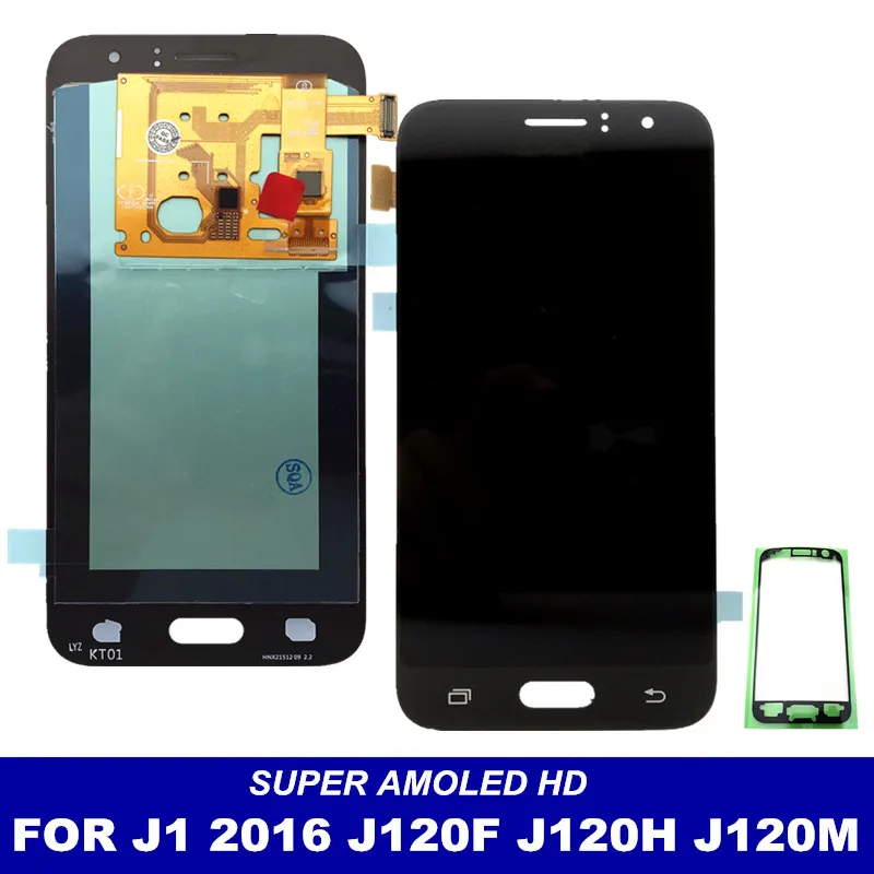 Запасные части ЖК дисплея для Samsung Galaxy J120 2016 J120F J120M J120H AMOLED дисплей с кодирующий