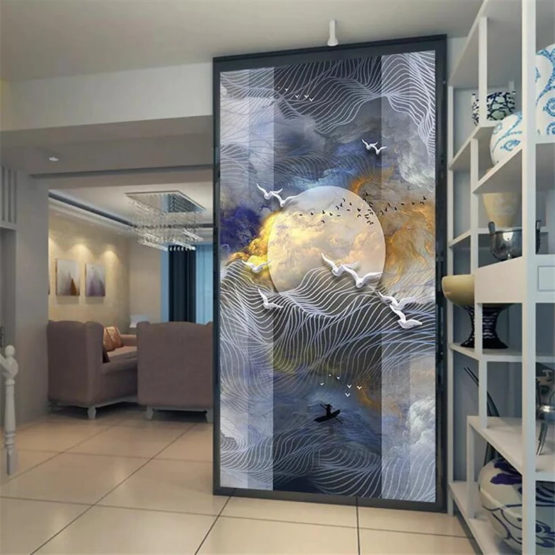3d обои на заказ wellyu новая китайская элегантная линия Xiaguang Wandao Xiangyun восход солнца