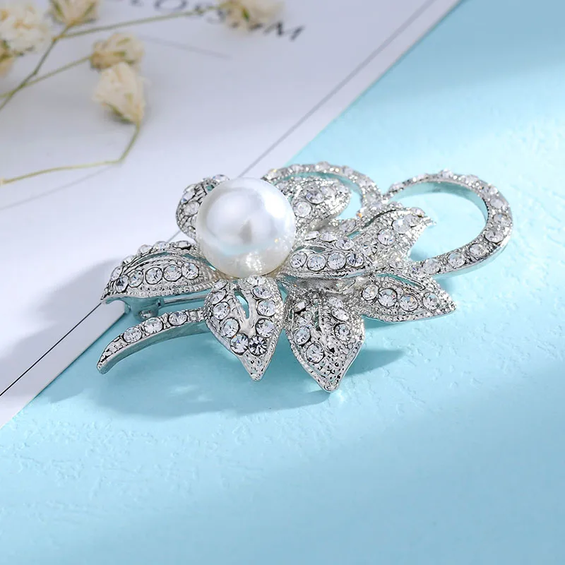 Классические женские золотые стразы броши morning glory корсаж для женщин свадьбы