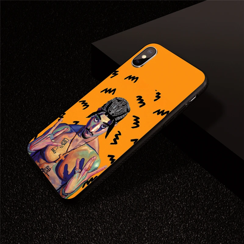 Чехол для iphone 7 8 7/8 plus 5 5S SE чехол Tupac Amaru Shakur 2Pac RAP 21 Savage телефонные чехлы 6 6S Plus X XS XR