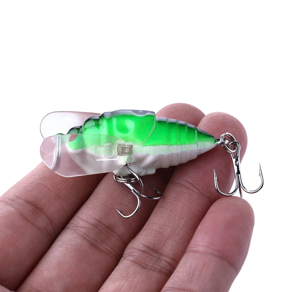 

4cm 6.4g 1pc hard plastic cicada insect fishing lures hard baits wobblers crankbaits pesca fishing tackles