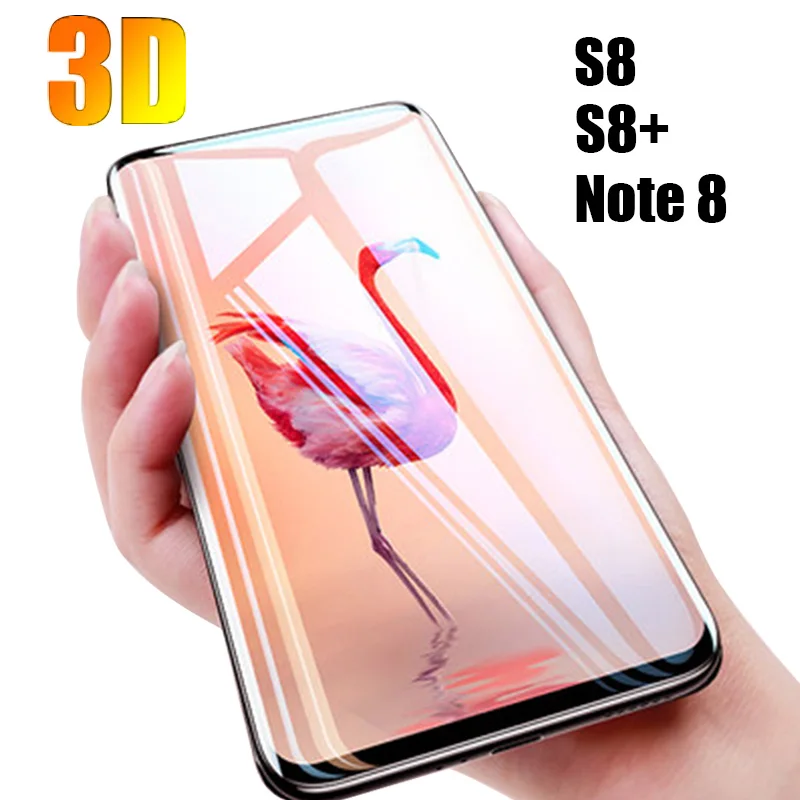 Защитное 3d стекло закаленное для Samsung Galaxy S8 Plus Note S 8 S8plus 8|Защитные стёкла и плёнки