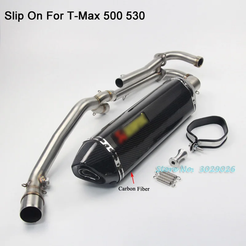 TMAX 500 530 полная система без шнуровки для Yamaha T MAX Exhuast глушитель Escape с разъемом