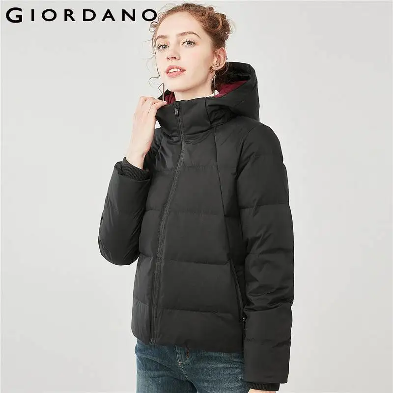 Пуховик Giordano Женский ветронепроницаемый с отсоединяемым капюшоном на 90% й