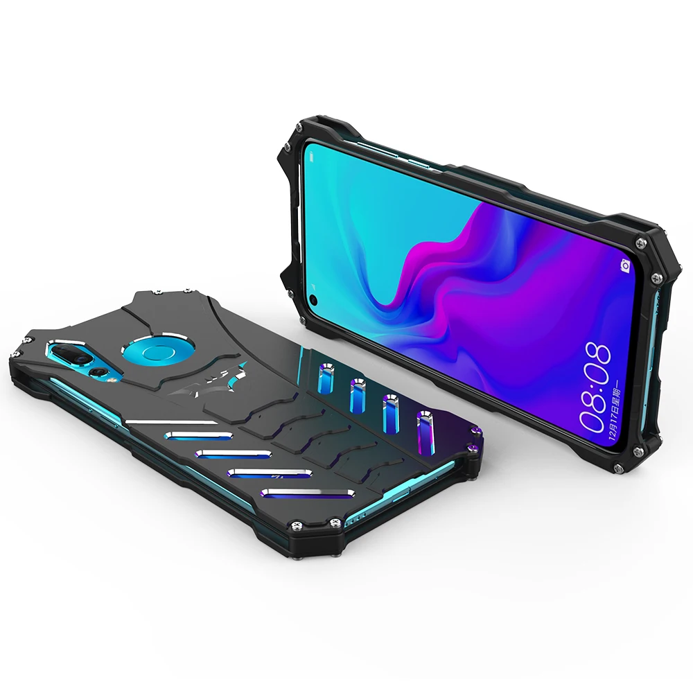 Роскошный противоударный чехол-подставка с Бэтменом для huawei Nova 2 3 4, алюминиевый бампер, металлическая задняя крышка для huawei 2s 3i 2 Plus, чехол