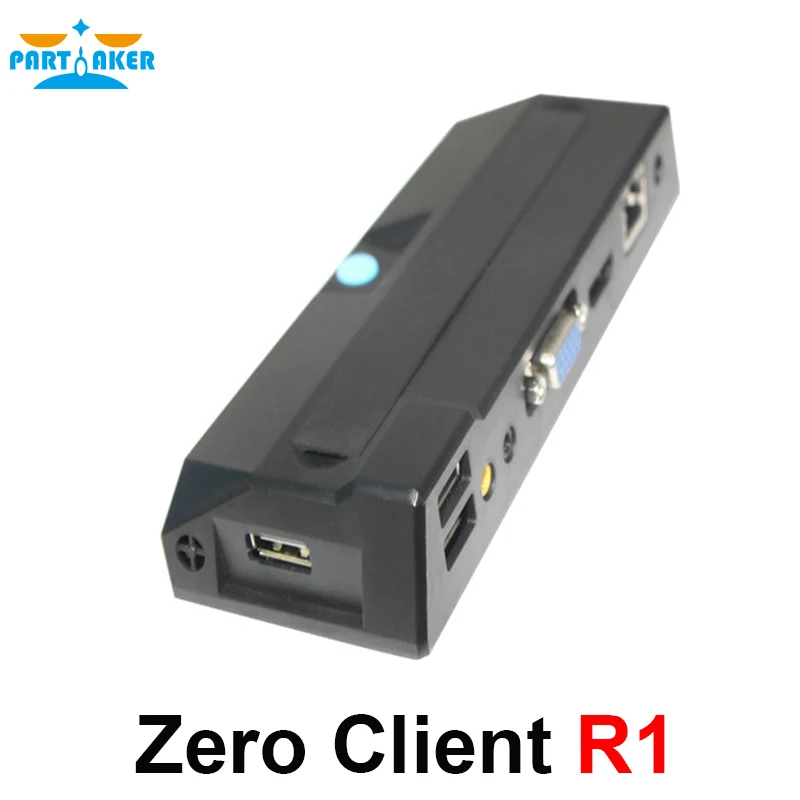 Linux мини ПК Тонкий клиент R1 облачный терминал RDP10 четырехъядерный 2,0 ГГц процессор 1 Гб ram HDMI VGA