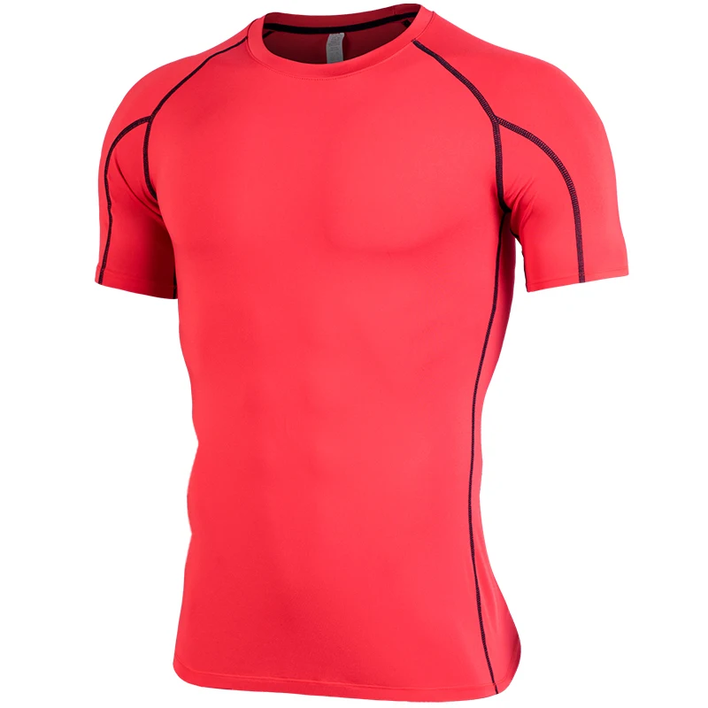 Rashguard Мужская рубашка для тренажерного зала дышащая сухая Спортивная мужские