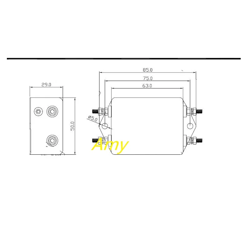 Тайвань мощность EMI фильтр CW4L2 10A 20A S Двухступенчатая дезактивация однофазный 220 В