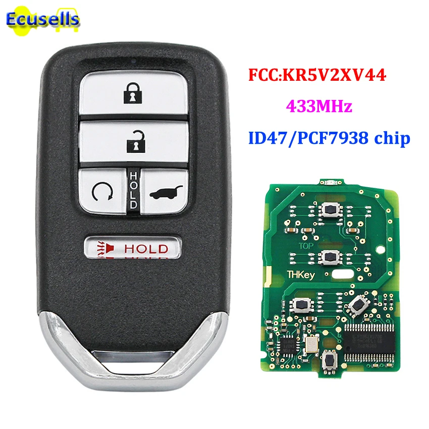 Smart Remote key 4+1 button 433MHz SUV tail for honda FCC: KR5V2XV44 IC7812D-V2X | Автомобили и мотоциклы