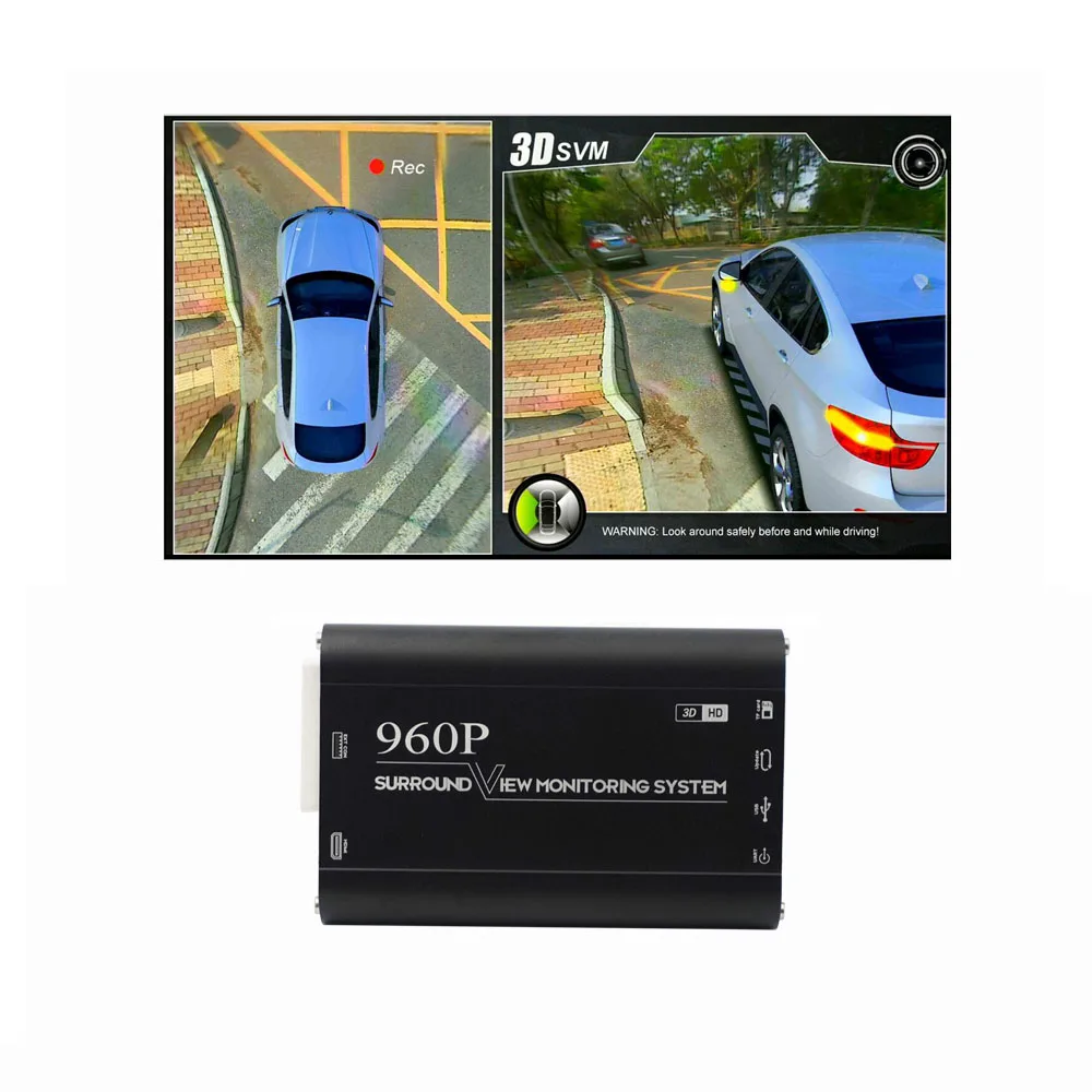 Автомобильный видеорегистратор/видеорегистратор HD 3D/2D 360 система объемного
