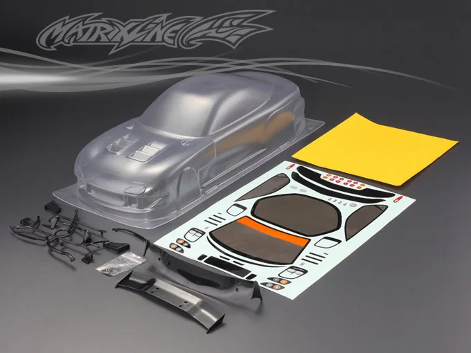 1 комплект корпус для MAZDA RX7 1/10 1:10 RC PC 195 ширина прозрачный без рисунка дрифта hsp hpi