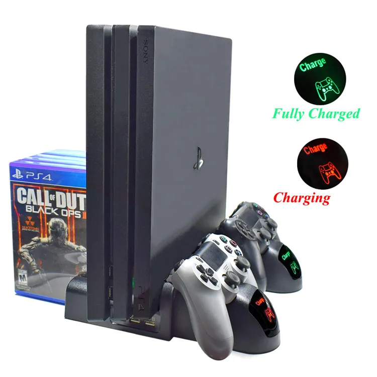 PS4 контроллер зарядное устройство со светодиодный индикаторами Вертикальная