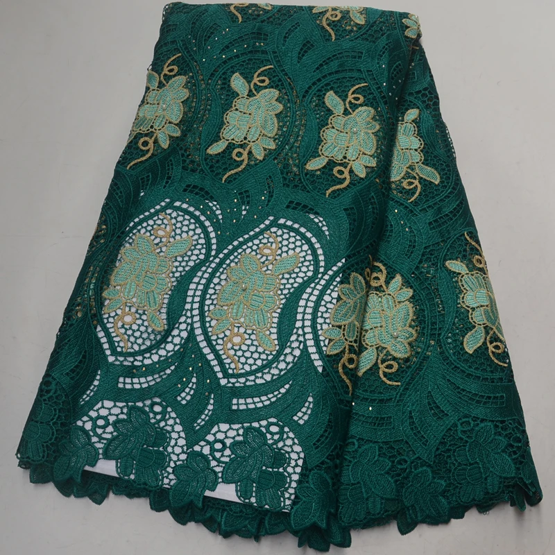 8 color High quality African guipure lace fabric two colors big cord 5yards/lot thick water soluble WLP016 | Дом и сад
