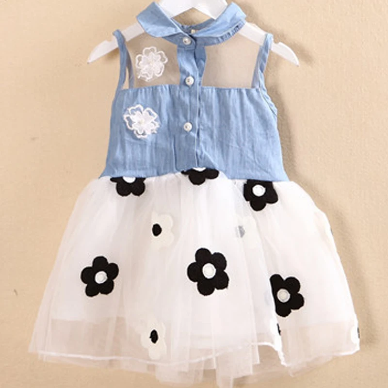 2019 летнее платье для девочек модное выше колена в европейском и американском