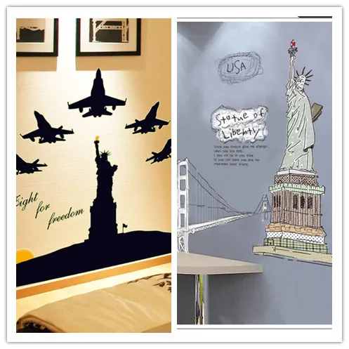 Фоторамка с изображением статуи Свободы искусства Эйфелевой башни настенные