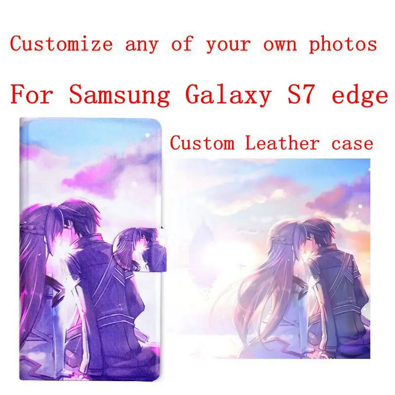 Чехол книжка из искусственной кожи для Samsung Galaxy S7 edge|cover for samsung galaxy|case covercover |