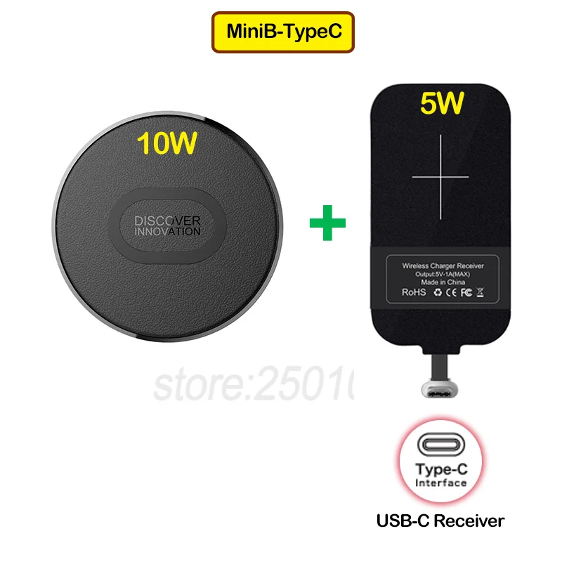 MiniB-TypeC Nillkin Qi Беспроводная зарядка для huawei Honor 10 20 8X V20 mate 10 20 P20 P30 Pro Lite Nova 3 4 5 5i P Smart Z зарядное устройство приемник - Тип штекера: MiniB-TypeC