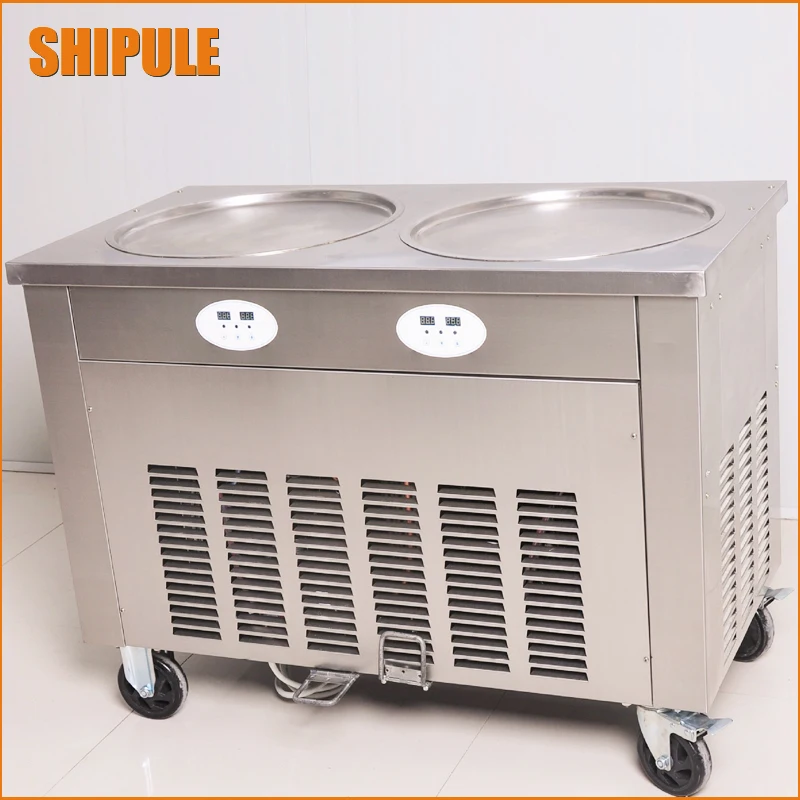 110v 220v flat pan factory supply fried ice cream machine ice cream maker yogourt ice cream maker machine