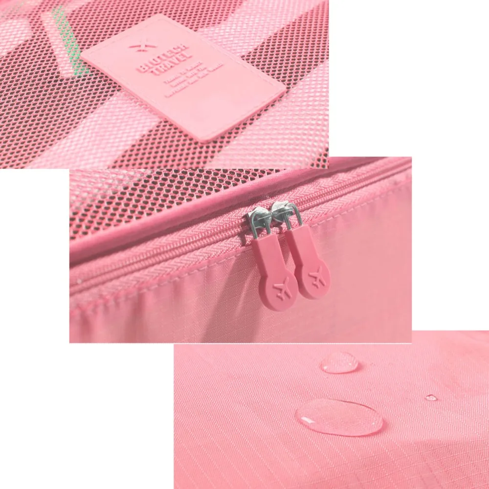 2019 нейлон Упаковка Куб дорожная сумка Системы Прочный 6 шт. один комплект большой