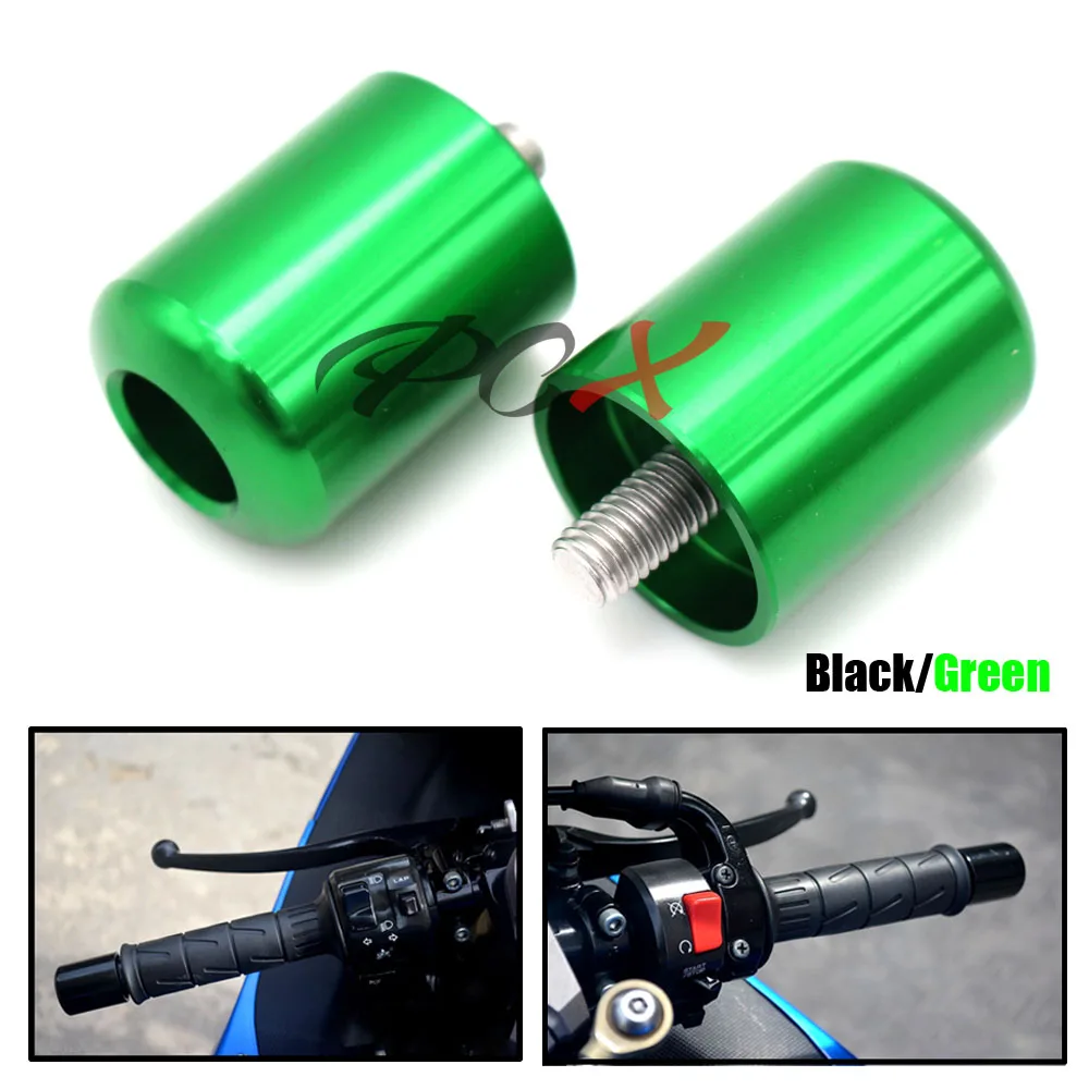 

CNC Billet Aluminum Motorcycle Bar Ends Handle Grip Handbar For KAWASAKI NINJA Z1000 Z900 Z800 Z750R Z750S Z650 Z300 Z250