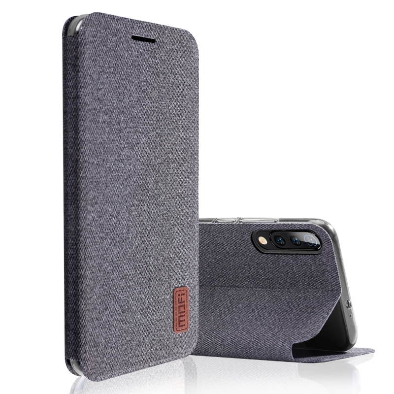 Чехол для xiaomi mi 9, чехол MOFI для xiaomi mi 9 explorer, тканевый флип-чехол для xiaomi mi 9, силиконовый Полный Чехол, задняя подставка, флип-чехол